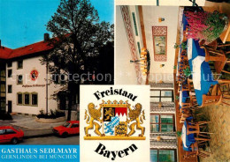 73324290 Gernlinden Gasthaus Sedlmayr Wappen Gernlinden - Autres & Non Classés