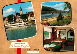 73324236 Marktheidenfeld Mainufer Hotel Goldener Karpfen Restaurant Ausflugsdamp - Sonstige & Ohne Zuordnung