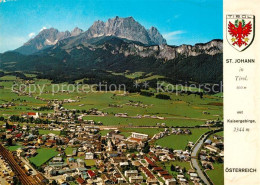 73323771 St Johann Tirol Fliegeraufnahme Mit Wildem Kaiser St Johann Tirol - Altri & Non Classificati