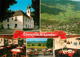73323690 Kirchzarten Pilgergaststaette St Laurentius Terrasse Schwarzwald Fliege - Kirchzarten