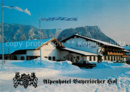 73323633 Inzell Alpenhotel Bayerischer Hof Winterlandschaft Alpen Wappen Inzell - Autres & Non Classés