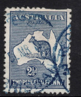 AUSTRALIA 1913 2.1/2d INDIGO  KANGAROO (DIE II) STAMP PERF.12 WMK 2  SG.4 VFU. - Gebruikt