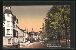 AK Waltershausen I. Th., Die Schnepfentalerstrasse  - Waltershausen