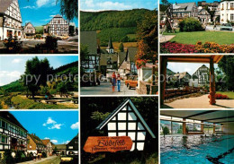 73323575 Boedefeld Ortsmotive Urlaubsort Fachwerkhaeuser Hallenbad Boedefeld - Schmallenberg