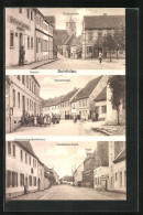 AK Schildau, Kirchstrasse Mit Restuarant Gneisenau, Gneisenaugeburtshaus An Der Gneisenaustrasse  - Other & Unclassified