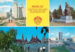 73323536 Moskau Moscou Staatsuniversitaet Lenin-Denkmal Kreml Roter Platz RGW-Ge - Russie