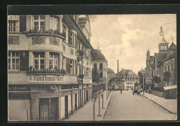 AK Schwenningen, Kaufhaus Merkur, Bahnhofstrasse Mit Reichsbank Und Postgebäude  - Autres & Non Classés