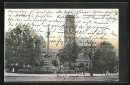 AK Münster I. W., Marienplatz Mit Ludgerikirche  - Muenster