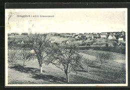 AK Schopfloch I. Württ. Schwarzwald, Teilansicht Mit Bäumen  - Autres & Non Classés