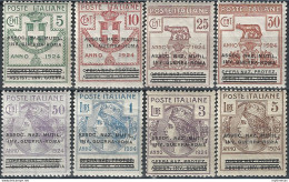 1924 Italia Parastatali Overprinted 8v. MNH Sassone N. 70/77 - Altri & Non Classificati