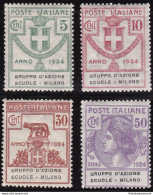 1924 Italia - Regno, Enti Semistatali N° 38/41 MNH** - Andere & Zonder Classificatie