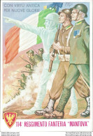 An88 Cartolina Militare 114 Reggimento Fanteria Mantova - Régiments