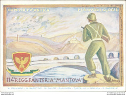 An84 Cartolina Militare 114 Reggimento Fanteria Mantova - Regiments