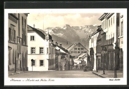 AK Murnau, Markt Mit Hohe Kiste  - Autres & Non Classés