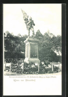 AK Düsseldorf, Kriegerdenkmal Des 39. Infanterie-Reg. Im Aaper Wald  - Düsseldorf