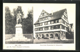 AK Schorndorf, Palm`sches Stammhaus Mit Apotheke, Joh. Ph. Palm`s Denkmal In Braunau 1806-1906  - Schorndorf