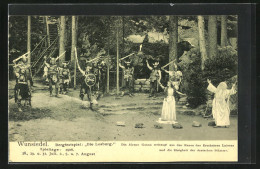 AK Wunsiedel, Bergfestspiel: Die Losburg 1906, Die Alrune Ganna Weissagt Aus Den Runen Das Erscheinen Luisens...  - Wunsiedel