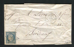 France |1852 | Letter From Paris To Bordeaux | #4 - 1852 Louis-Napoleon