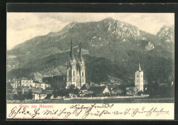 AK Admont, Kirche Im Ort Am Fusse Eines Berges  - Autres & Non Classés