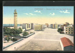 CPA Port Said, General View An The Light House  - Andere & Zonder Classificatie