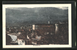 Cartolina Rovereto, Abendliche Ortsansicht, Beleuchtete Fenster  - Other & Unclassified