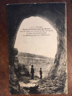 CPA 24 Dordogne, Les Eyzies, Vue De L'Orifice De La Grotte De Fond De Gaume, Animée, Station Préhistorique - Les Eyzies