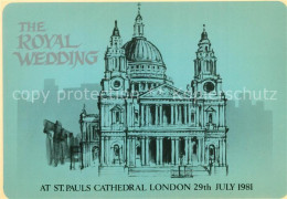 73255208 London St Pauls Cathedral Zeichnung - Autres & Non Classés