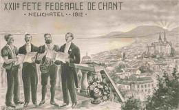 13974726 Neuchatel_NE XXIIe Fête Federale De Chant Kuenstlerkarte - Other & Unclassified