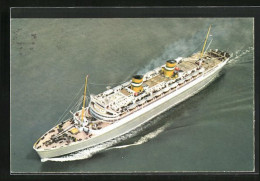AK Passagierschiff S. S. Nieuw Amsterdam In Voller Fahrt  - Steamers