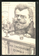 CPA Illustrateur Charles Denizard (Orens): Karikatur Von Mr. Trouillot  - Hommes Politiques & Militaires