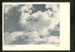AK Ran An Den Feind, Flugzeug-Staffel Im Einsatz  - 1939-1945: 2a Guerra