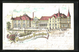 Lithographie Osnabrück, Totale Vom Vereinshaus  - Osnabrueck
