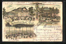 Lithographie Trier, Restaurant Schneidershof  - Trier