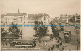 R024708 County Hall And Westminster Bridge. London. 1929 - Autres & Non Classés