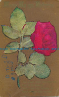 R025716 Greeting Postcard. Many Happy Returns. Red Rose. 1924 - Monde