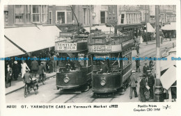 R024802 Gt. Yarmouth Cars At Yarmouth Market. Pamlin Prints - Monde