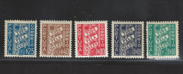 Portugal 1935-1941 "Nation" Condition MNH OG Mundifil #570-574 - Unused Stamps