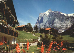 11701165 Grindelwald Dorfpartie Mit Wetterhorn Grindelwald - Andere & Zonder Classificatie