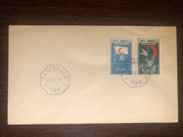 TURKEY FDC COVER 1952 YEAR RED CRESCENT RED CROSS HEALTH MEDICINE STAMPS - FDC