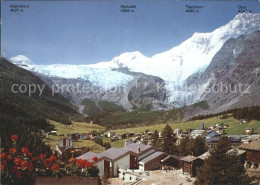 11695465 Saas-Fee Ortsblick Mit Allalinhorn Alphubel Taeschhorn Dom Saas-Fee - Otros & Sin Clasificación