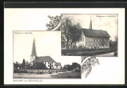 AK Gohfeld, Kirche, Pfleghaus  - Other & Unclassified