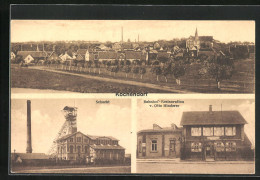 AK Kochendorf, Bahnhof-Restaurant V. Otto Hinderer, Salzbergwerk-Schacht, Teilansicht  - Mineral