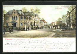 AK Braunau I. B., Kaiserstrasse Mit Villa Dr. Langer Und Schrollschem Palais  - Czech Republic