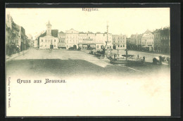 AK Braunau, Ringplatz Mit Kirche  - Czech Republic