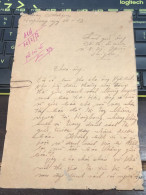Soth Vietnam Letter-sent Mr Ngo Dinh Nhu -year-12-2-1953 No-114- 2pcs Paper Very Rare - Historical Documents