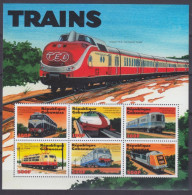 2000 Gabon 1529-1534KL Locomotives 9,50 € - Eisenbahnen