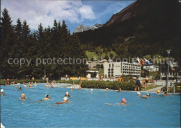 11691935 Leukerbad Schwimmbad Mit Majinghorn Leukerbad - Autres & Non Classés