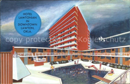 11688766 Lawton_Oklahoma Hotel Lawtonian Swimming Pool Illustration - Other & Unclassified