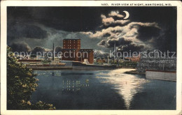 11688715 Manitowoc River View At Night Moonlight - Andere & Zonder Classificatie