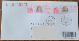 China cover Commemoration Of The 90th Anniversary Of Shanghai Tower (Shanghai) Colored Postage Machine Stamp First Day A - Sobres